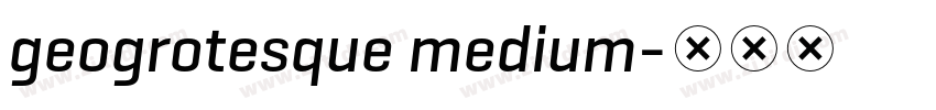 geogrotesque medium字体转换